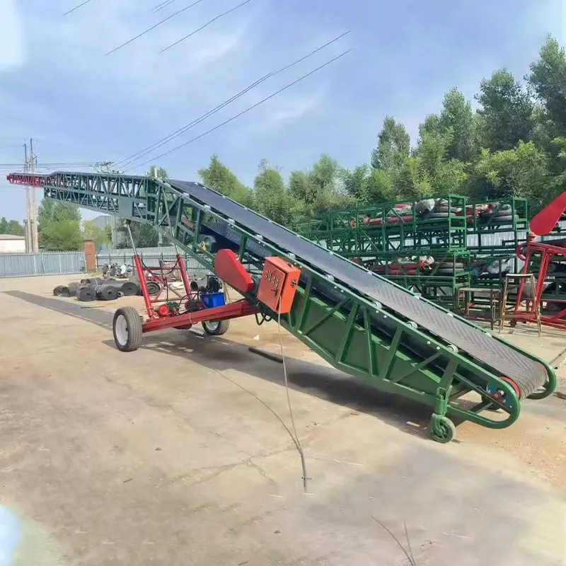 Flat Head Telescopic Conveyor Special for Containers - Belt Conveyor - Longyu Industrial Conveyor Components